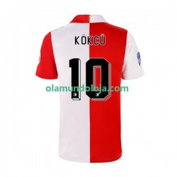 Camisola Feyenoord Rotterdam Orkun Kokcu 10 Homem Equipamento Primeiro 2022-2023 Manga Curta